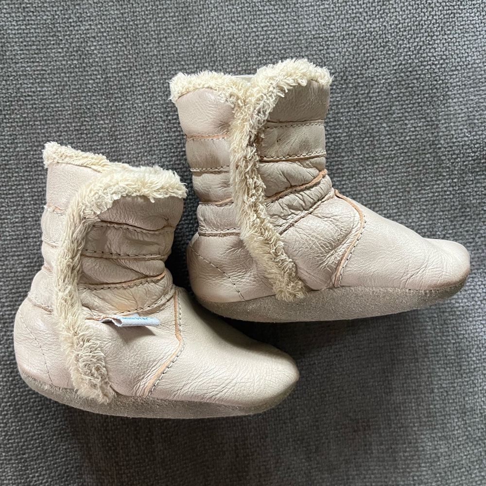 Leather Infant Booties